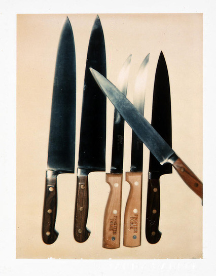 andywarhol-art:  Knives, 1981 polaroid photograph 4 x 3 ¼ inches; 10.2 x 8.3 cm