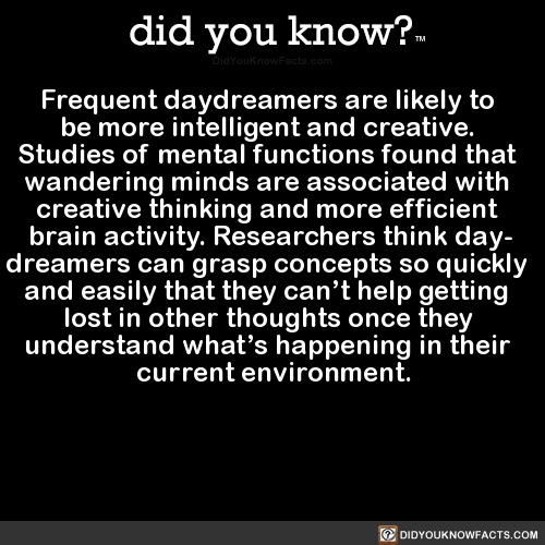 Sex did-you-know:  Frequent daydreamers are likely pictures