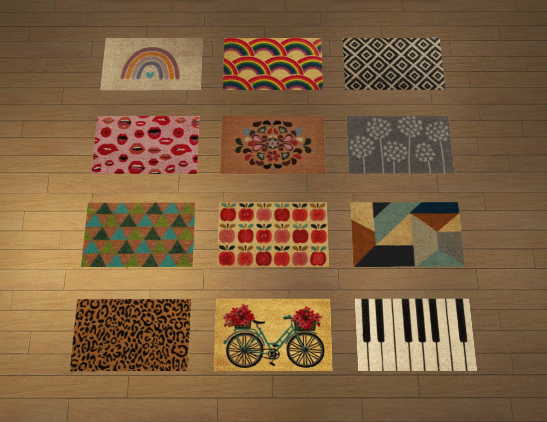 Tvickiesims Gleeful Mat Default Replacement + 2 Tile...