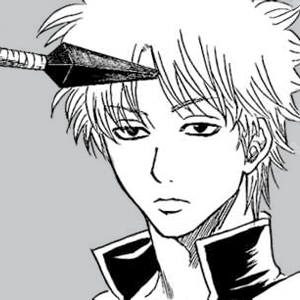drunk-terminator:  here is a beautiful display about the fine relationship between gintoki’s head and tsukuyo’s kunai. 
