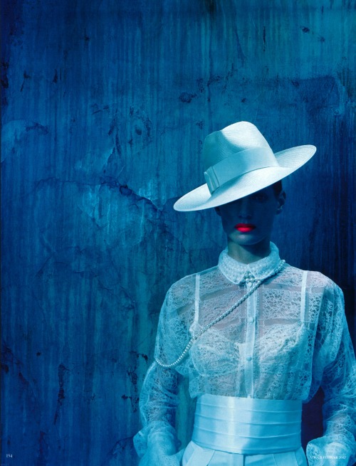 lelaid:Iris Strubegger by Miles Aldridge for Vogue Germany, February 2012