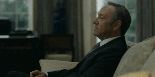 imykins:Probably the best thing about House of Cards is Kevin Spacey’s sass face.
