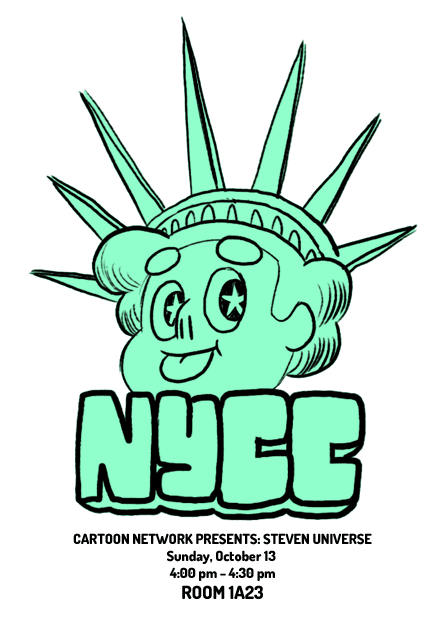 ianjq:  Steven Universe Panel this Sunday at New York Comic Con! heyyy if you’re gonna be at NYCC this weekend swing by our panel on Sunday afternoon! Say hi to Rebecca Sugar and me!  …and maybe, if you’re good, you’ll get to see something brand