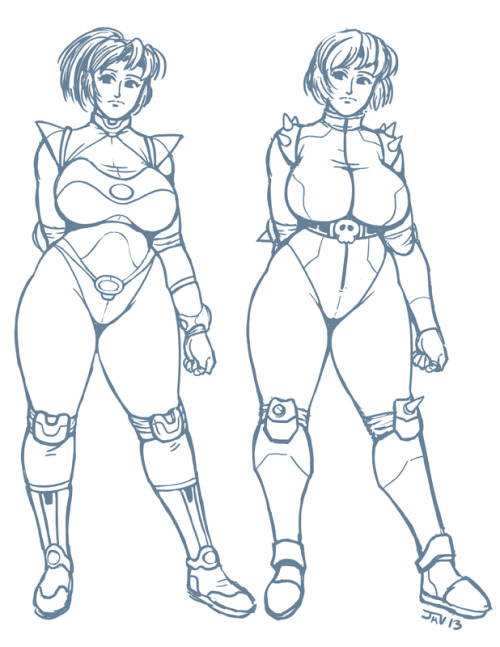 kaigetsudo:  Wrestling Girl Designs. YEA! Leaning more towards the costume on the left but with shor