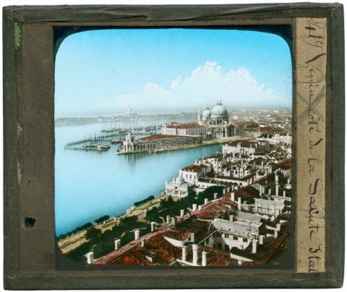 Milan, Rome &amp; Venice, Glass-plate slide for a magic-lantern show, from the Stanley Cavaye Collec