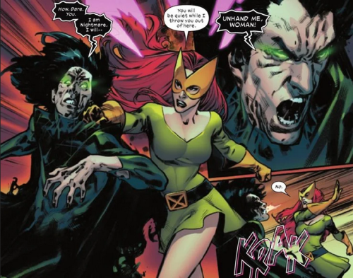 1000-year-old-virgin:Jean Grey absolutely obliterating Nightmare! I Love to see it! from X-Men #4 Lo