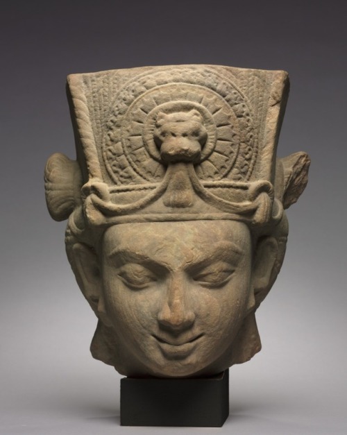 theancientwayoflife:~ Head of Vishnu.Date: A.D. 4th centuryPlace of origin: Central India, Madhya Pr