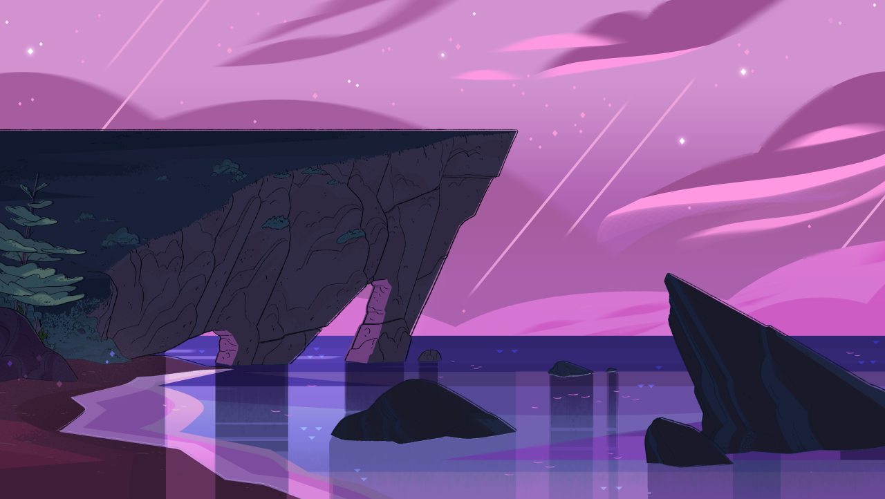 A selection of Backgrounds from the Steven Universe episode: Alone TogetherArt Direction: