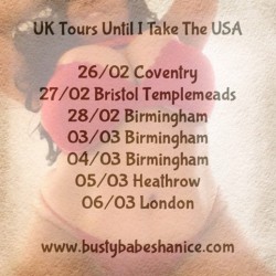 bustyshanice:  Had to make a few last minute changes to my tours ✌️bookings: bustybabeshanice.com