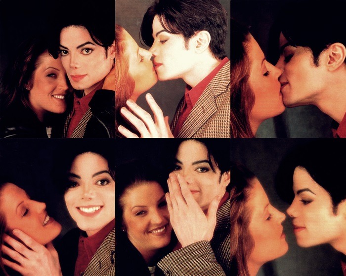 lisa marie presley and michael jackson kissing