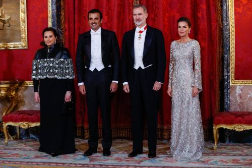 May 17, 2022: King Felipe and Queen Letizia offered a gala dinner to Sheikh Tamim bin Hamad Al Thani