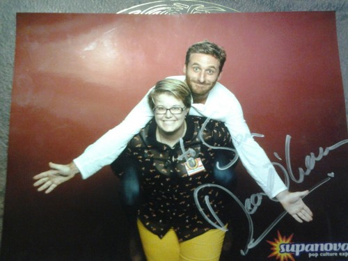 theadventuresofkodpiece:  Why yes I did give Dean O’Gorman a piggyback today.  Congratulations!  You’ve won how to meet a celebrity.