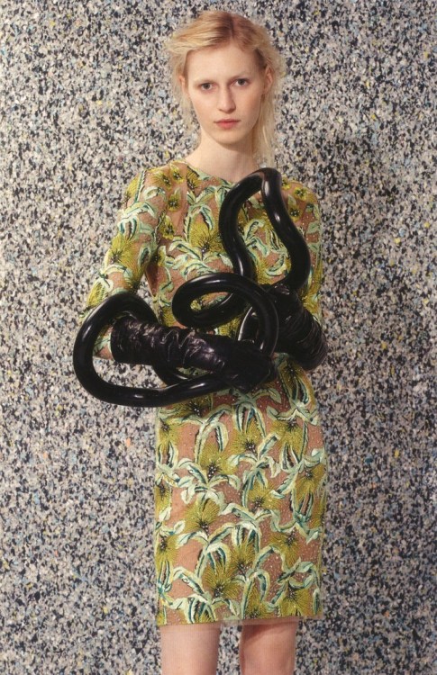 Julia Nobis styled by Marie Chaix and photographed by Roe Ethridge for Style.com/Print
