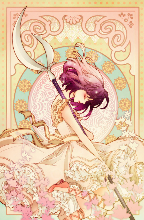 floraone:  So… these are just plain BEAUTY. I’m a huge Mucha fan, and Art Nouveau is the prettiest thing there is EVER, and these just make me wanna cry right on. Daaaaaamn. Art by the OUTSTANDING sizh 