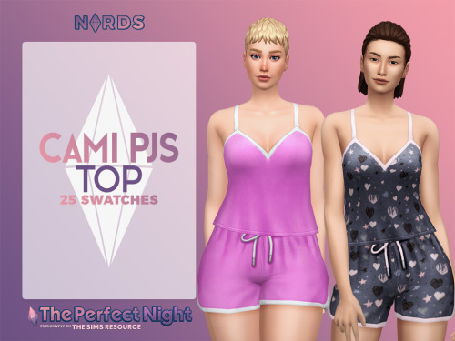 nords-sims: Cami PJs Top :Heya beautiful people!Here’s another CC I made for The Sims Resource’s The