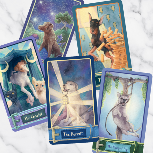 A whole collection of cards and card spreads for the upcoming Barkana deck! Be sure to sign up here 