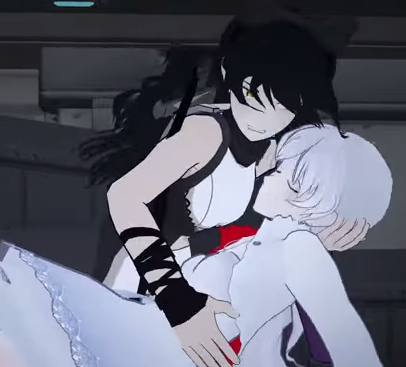 ruby that is no way to hold an unconscious weissu must be gentle, support the waist, and cradle the shitlord head close and carefully and lovingly