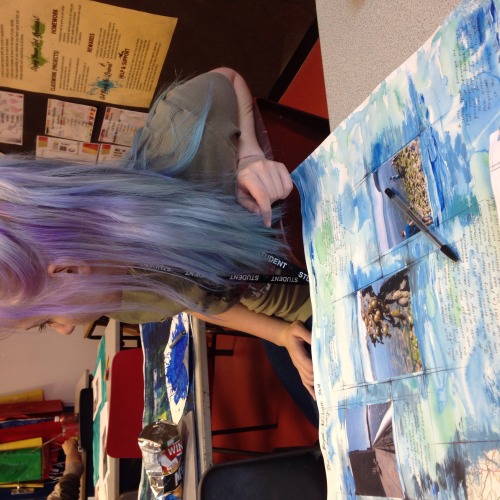 When your friends hair matches your art