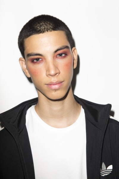 model backstage at HBA - 2014