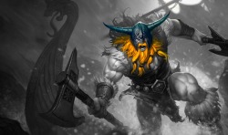 Monochromatic Splash Art: Classic Olaf by