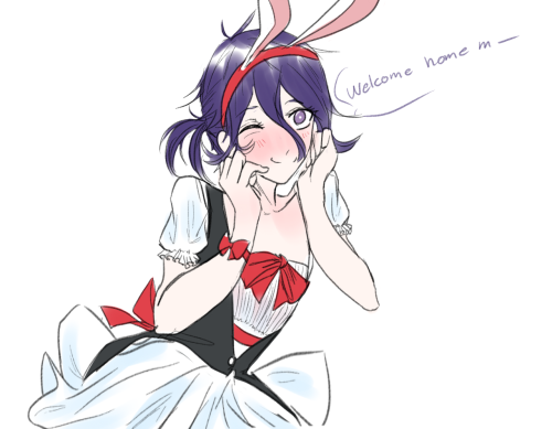 Just Saw Your Bunny Maid Kokichi And It's Adorable What Do You Think Shuichi Reaction Would Be Walking
