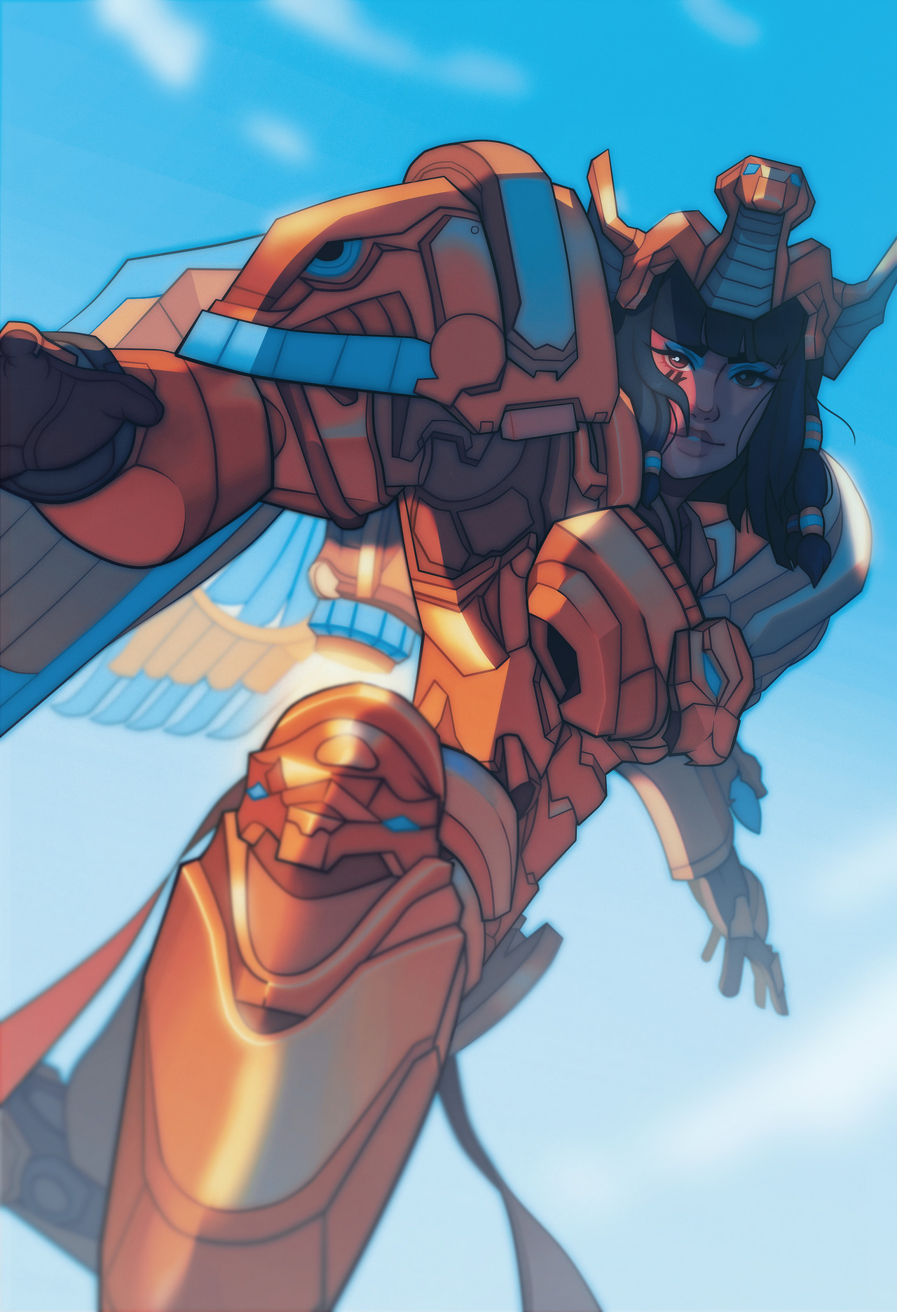 mawiliita:    i can finally post my piece for @therocketqueenzine, a zine about pharah!