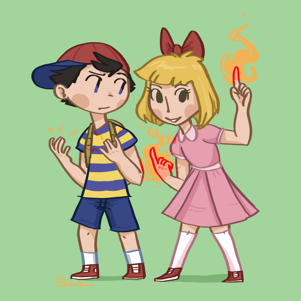 katribou:I imagine Paula would be happy to teach Ness some of her pk moves for smash