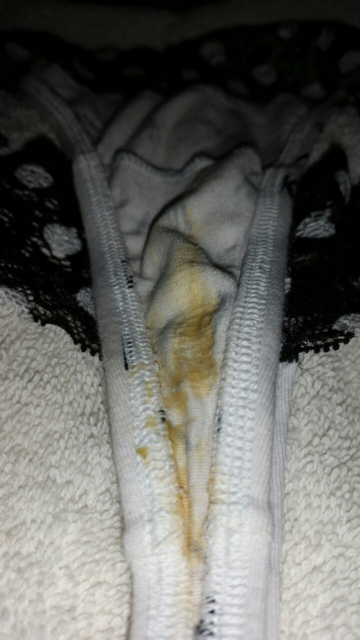 fletchbeast1:  Just a few shots of my sexy ass wife’s dirty panties and pretty