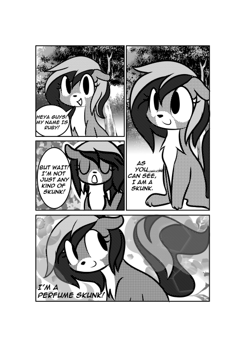 youobviouslyloveoctavia:  someskunkylove:  Some Skunky Comic? Some Skunky Comic.  Very cute! c:  Aww, cute~! c: