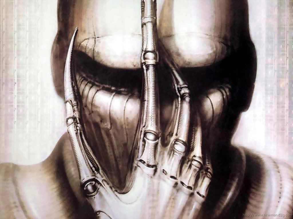 70sscifiart:  H.R. Giger, the Swiss artist known for his macabre work on Alien and
