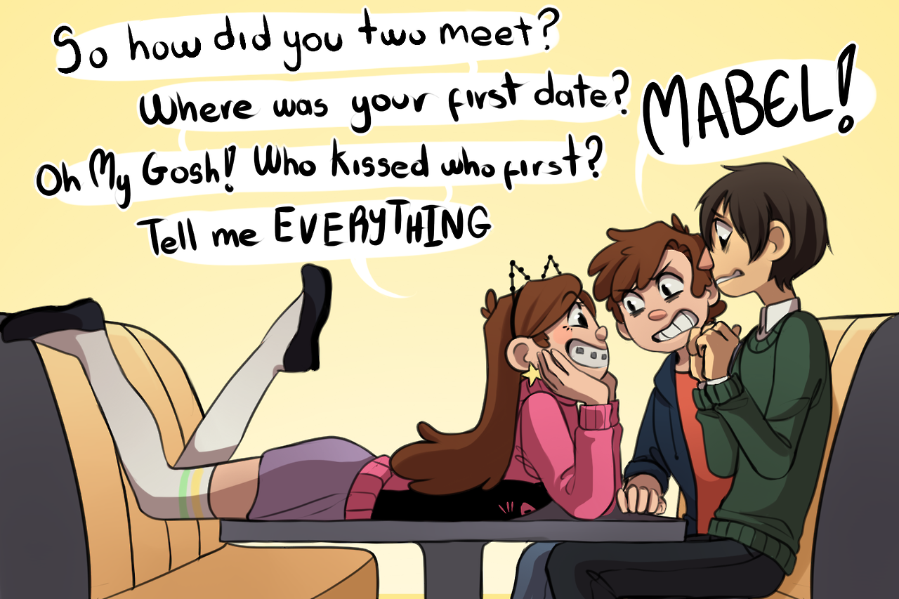 nagareboshi22: chamiryokuroi: Mabel 100000% approves of Dipper’s boyfriend and