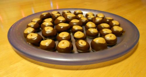 Here&rsquo;s some Buckeyes we just made tonight.