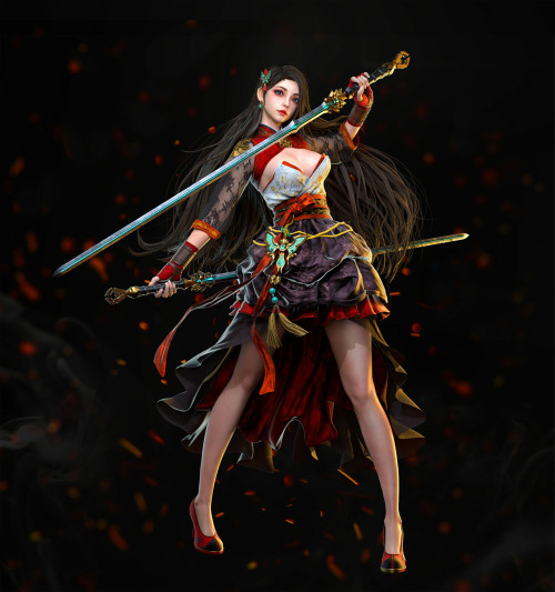 Girl qi wan https://www.artstation.com/artwork/Pmrygy