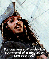  FANGIRL CHALLENGE ♔ ten male characters {9/10}    ↬ Captain Jack Sparrow (Pirates of the Caribbean: The Curse of the Black Pearl, 2003)    