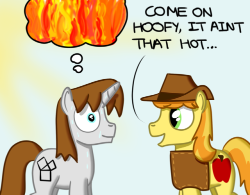 hoofclid: Hoofclid and Friends calendar: August Hoofclid is not a summer pony.  xD