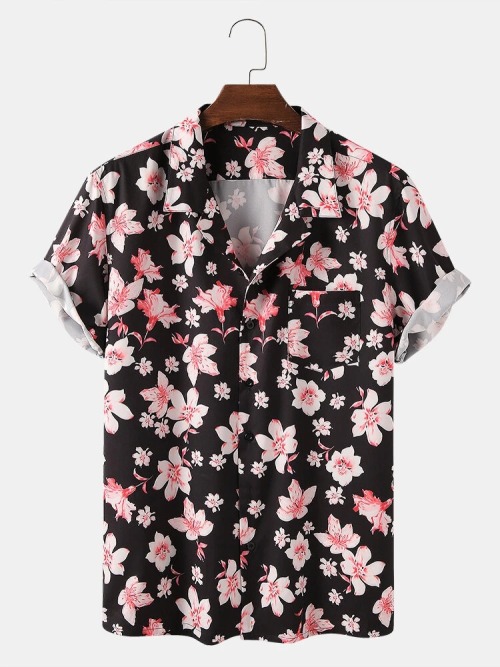 Holiday Floral Printed Short-sleeved Shirt Check out HEREGet all of them HERE15% OFF discount code: 