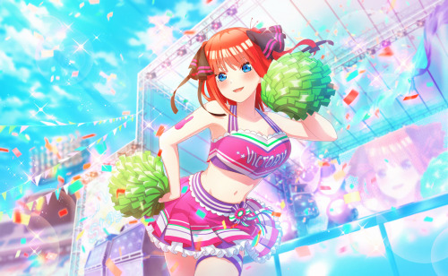 RECOLORED |  Cheerleader   ↳ ☆ ° Nino Nakano ♡ ° ☆