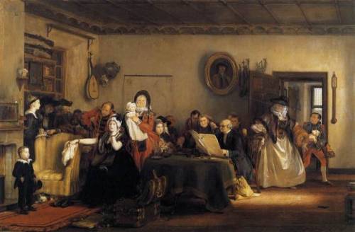 classic-art:Reading the WillDavid Wilkie, 1820 Sir David Wilkie RA (18 November 1785 – 1 