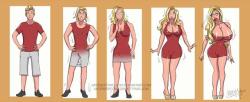 kittymellow:  Blonde bombshell transformation by kittymellow :P a super fun commission i did