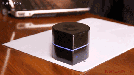 geardrops:fastcompany:Portable Robot Printer Is Like A Roomba That Squirts Inkit’s so cute i want an