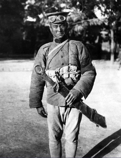 A soldier serving Christian warlord Feng Yuxiang, 1927.