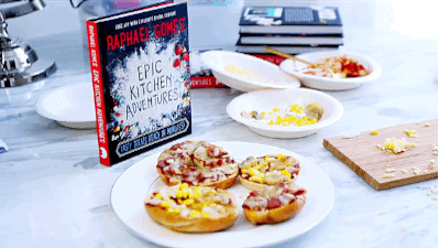 stevso:Raphael Gomes - School Snack: 1 minute Pizza DonutsEpic Kitchen Adventures Book