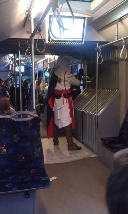 dorkly:  Assassin’s Creed Bus Sometimes you need a break from rooftops.