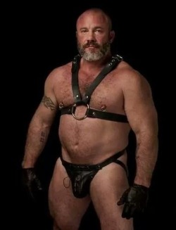 intheroughhouse:  For guys into leather, follow me at: intheroughhouse.tumblr.com 