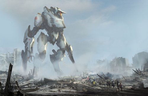 howtoraiseageek: More Pacific Rim art, including Jaeger celebrations and kaiju worship.