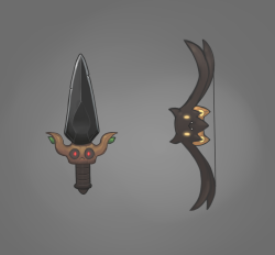 serperoir:some of the weapomons that i did back then when i was trying to be creative lol  I want these weapons! &lt;3 &lt;3 &lt;3