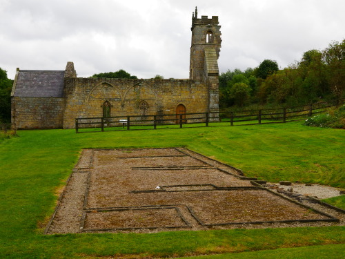 Wharram Percy deserted Medieval village in Yorkshire, 4.9.16. This village was occupied until as lat