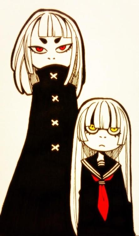 tetratheripper:  Traditional color works Tint and normal pen markers.  I love the style of this girl <3
