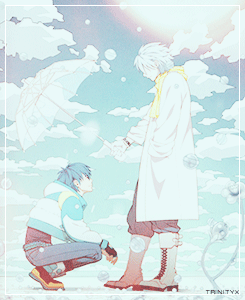 kiiseru:  Endless list of OTPs || DRAMAtical Murder - Clear x Aoba  Aoba-san, I wanted to see you. I’m glad I was able to see you again. Truly. I wanted to see you, Aoba-san…I love you, Aoba-san.  