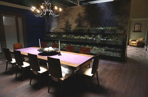 ixilecter: The mural in Hannibal’s dining room is Landscape: Woods Reflected in a Pond by Osca